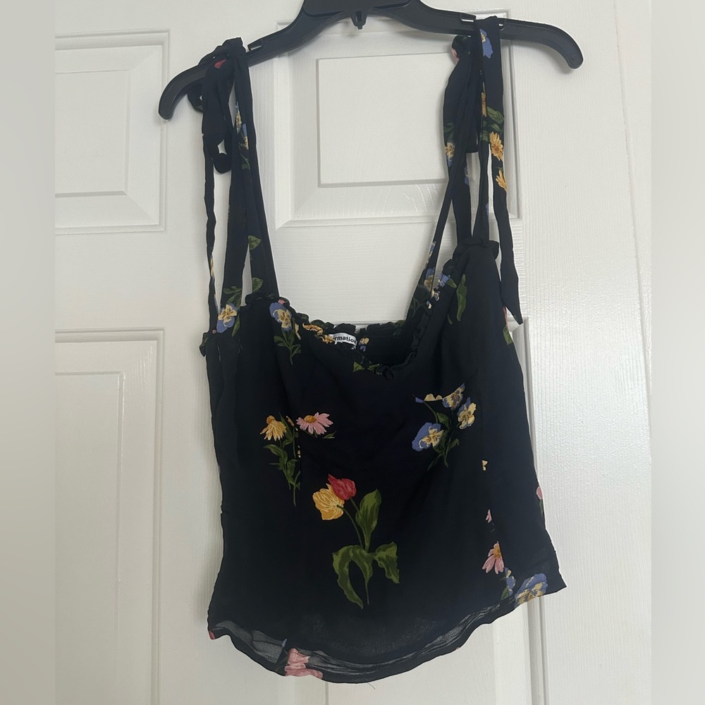 Reformation Tie-Shoulder Top